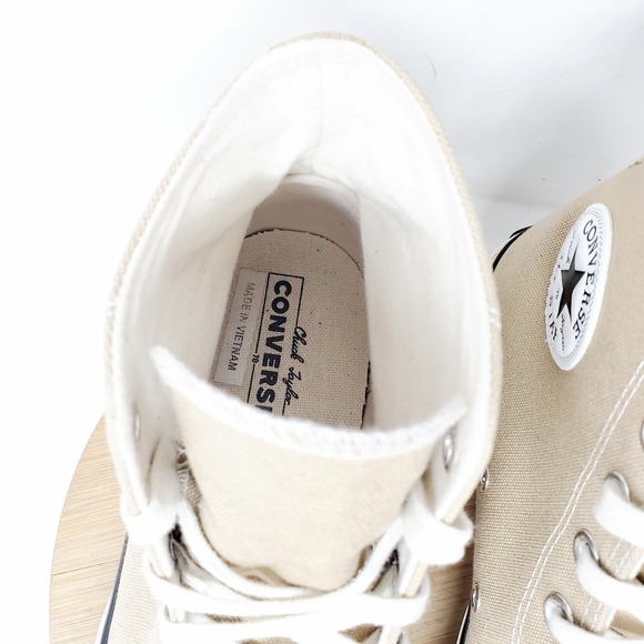 Converse‎ Chuck Taylor 70 Hi Shoes Mens 9.5 Light Brown Classic Retro Sneakers - Picture 5 of 13